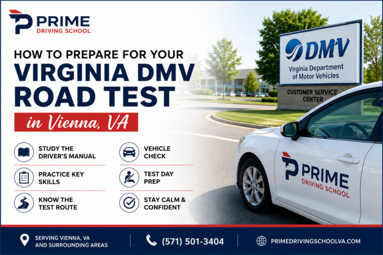 Virginia DMV Road Test in Vienna, VA