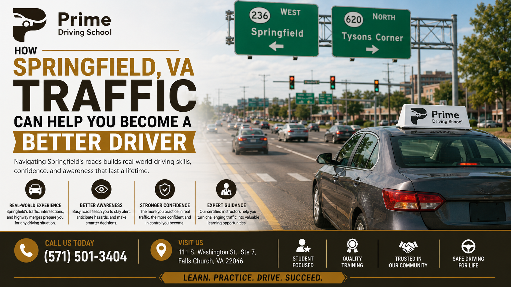 How Springfield, VA Traffic Can Help You Become a Better Driver